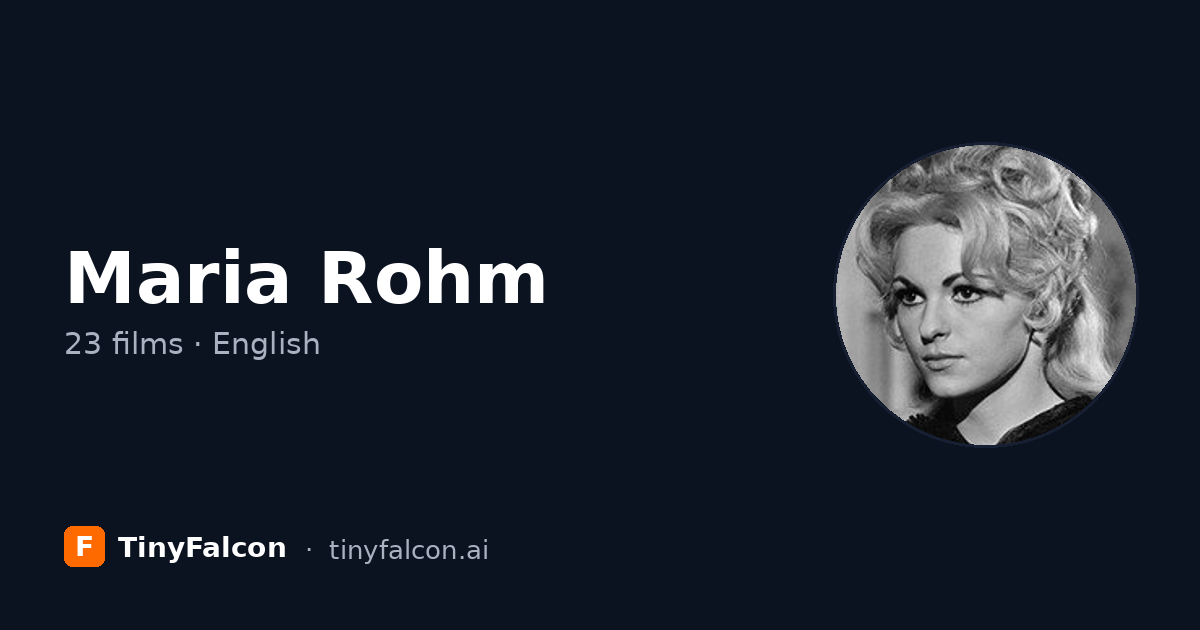 Maria Rohm