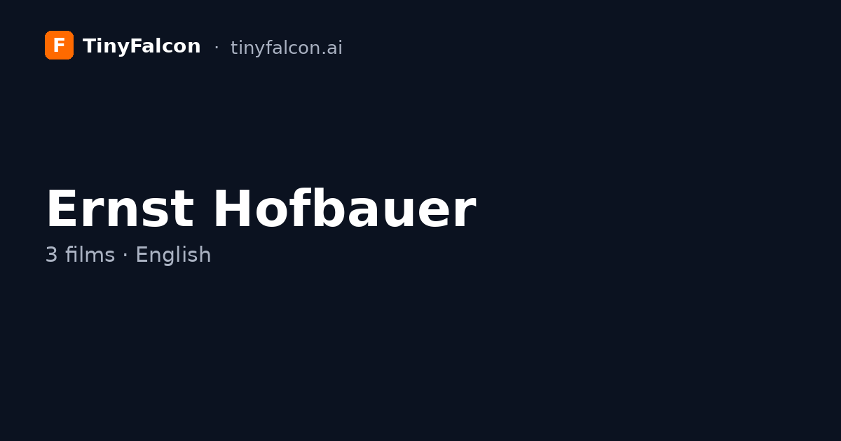 Ernst Hofbauer